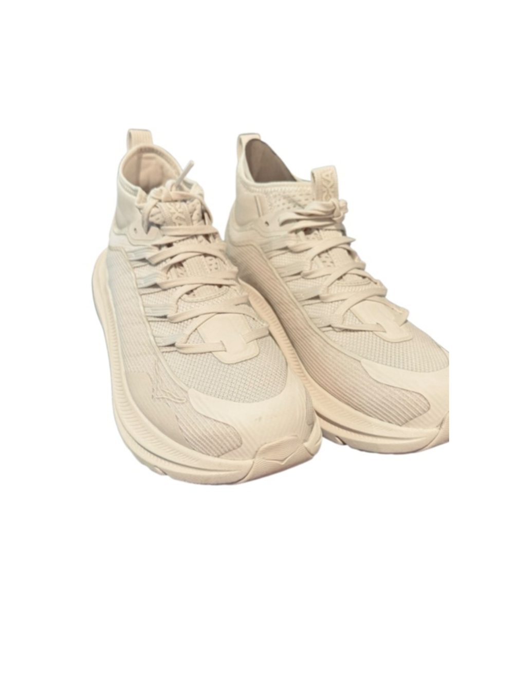 Women's Hoka One One Kawana Mid Athletic Shoes 9.5 Beige - Picture 2 of 7